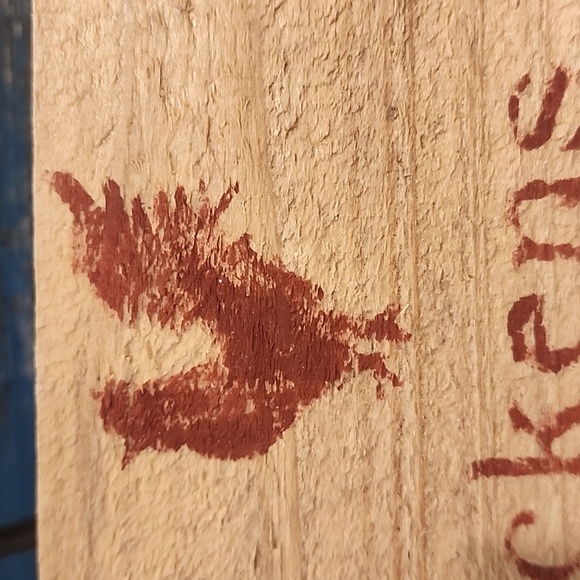Farmhouse rooster sign, wood and hand painted - Picture 2 of 5